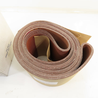 Uneeda M-159348 8" x 164" RKXO Cloth #100 Grit T13 Sanding Belts Lot Of 10