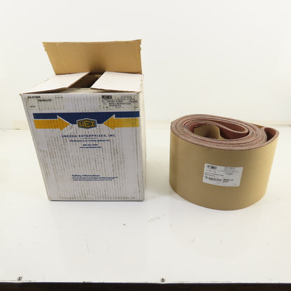 Uneeda M-159348 8" x 164" RKXO Cloth #100 Grit T13 Sanding Belts Lot Of 10