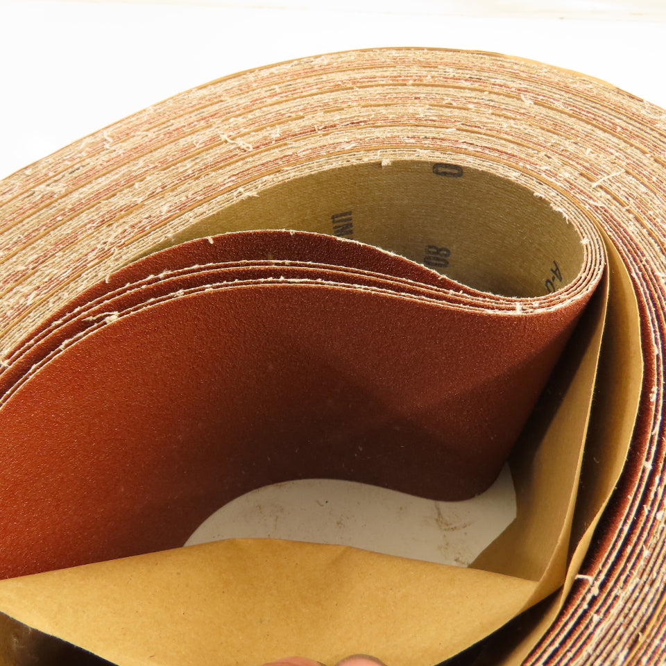Uneeda M-153046 6" x 335" UMAYD Cloth #80 Grit T14 Sanding Belts Lot Of 10