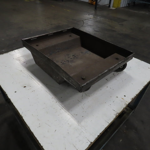 26-1/2" x 21" Mobile Cart Transport Warehouse Dolly 6-3/4" H W/4 Swivel Casters
