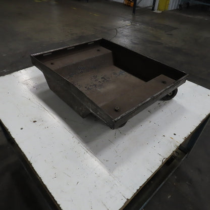 26-1/2" x 21" Mobile Cart Transport Warehouse Dolly 6-3/4" H W/4 Swivel Casters