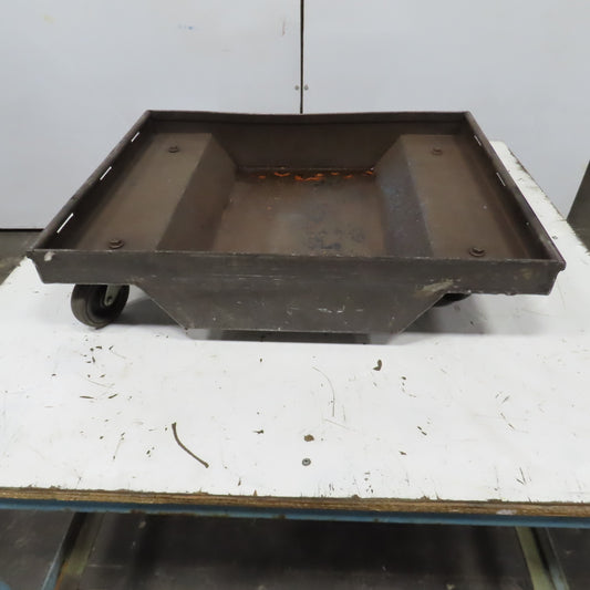 26-1/2" x 21" Mobile Cart Transport Warehouse Dolly 6-3/4" H W/4 Swivel Casters