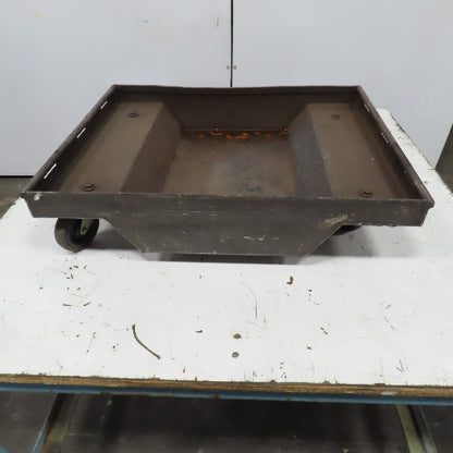 26-1/2" x 21" Mobile Cart Transport Warehouse Dolly 6-3/4" H W/4 Swivel Casters