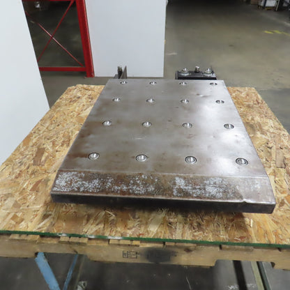 31-1/4"x 23-1/2" Ball Transfer Table From Amada LCE-645 Laser 34-1/4x24-3/4" OAL