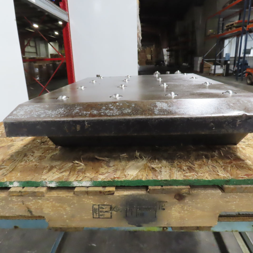 31-1/4"x 23-1/2" Ball Transfer Table From Amada LCE-645 Laser 34-1/4x24-3/4" OAL