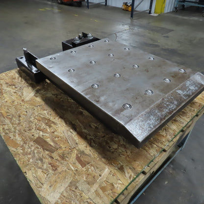 31-1/4"x 23-1/2" Ball Transfer Table From Amada LCE-645 Laser 34-1/4x24-3/4" OAL