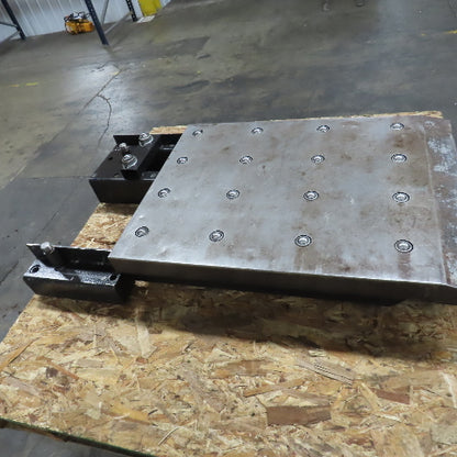 31-1/4"x 23-1/2" Ball Transfer Table From Amada LCE-645 Laser 34-1/4x24-3/4" OAL