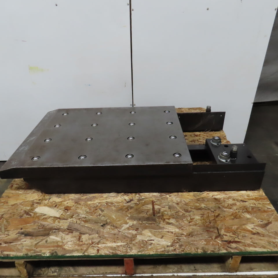 31-1/4"x 23-1/2" Ball Transfer Table From Amada LCE-645 Laser 34-1/4x24-3/4" OAL