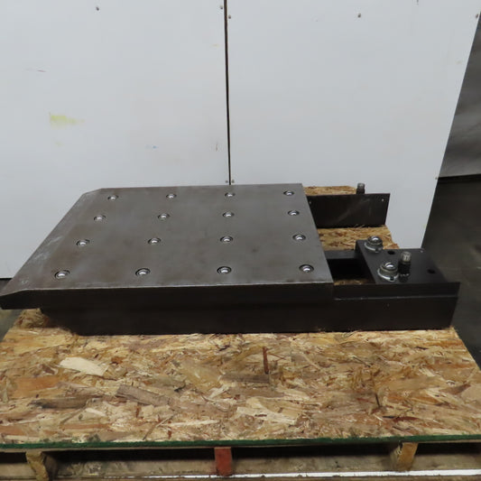 31-1/4"x 23-1/2" Ball Transfer Table From Amada LCE-645 Laser 34-1/4x24-3/4" OAL