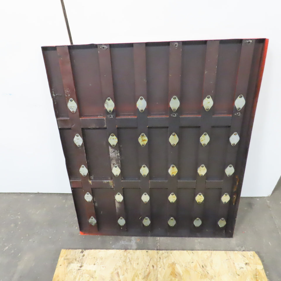 46-3/4" x 40" Ball Transfer Table From Amada LCE-645 Laser