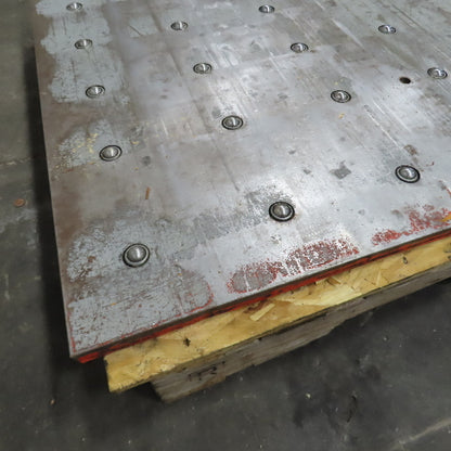 46-3/4" x 40" Ball Transfer Table From Amada LCE-645 Laser
