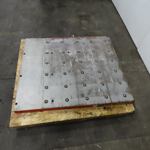 46-3/4" x 40" Ball Transfer Table From Amada LCE-645 Laser
