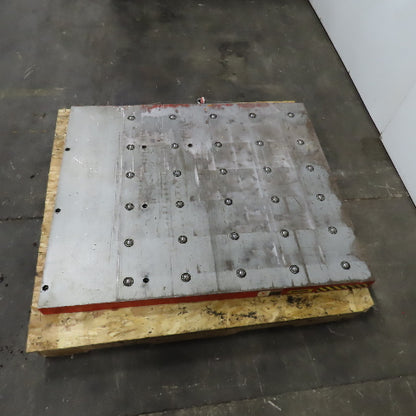 46-3/4" x 40" Ball Transfer Table From Amada LCE-645 Laser