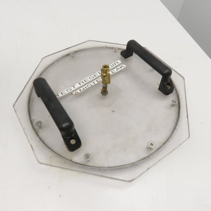 Acrylic Bubble Emission Leak Test Vacuum Chamber 20 Liter 13-1/2" x 16" Tall
