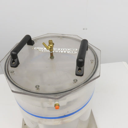 Acrylic Bubble Emission Leak Test Vacuum Chamber 20 Liter 13-1/2" x 16" Tall
