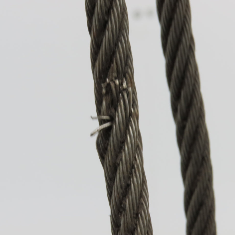 Crosby Laughlin 30" 4 Leg Wire Rope Bridle Sling Open Hooks 5/16"