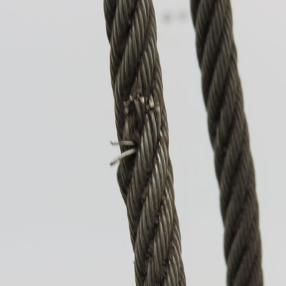 Crosby Laughlin 30" 4 Leg Wire Rope Bridle Sling Open Hooks 5/16"