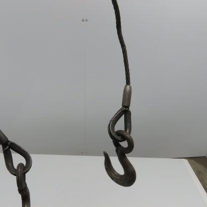 Crosby Laughlin 30" 4 Leg Wire Rope Bridle Sling Open Hooks 5/16"