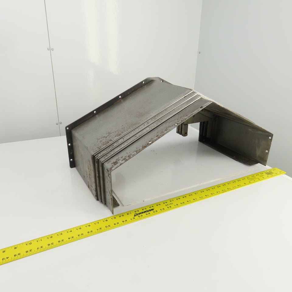 4 Section Telescopic Steel Way Cover 42" OAL x 28-1/2" W x 8" H W/3 Runs