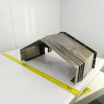 4 Section Telescopic Steel Way Cover 42" OAL x 28-1/2" W x 8" H W/3 Runs