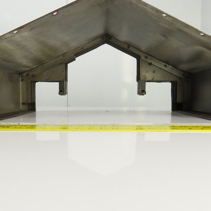 4 Section Telescopic Steel Way Cover 42" OAL x 28-1/2" W x 8" H W/3 Runs