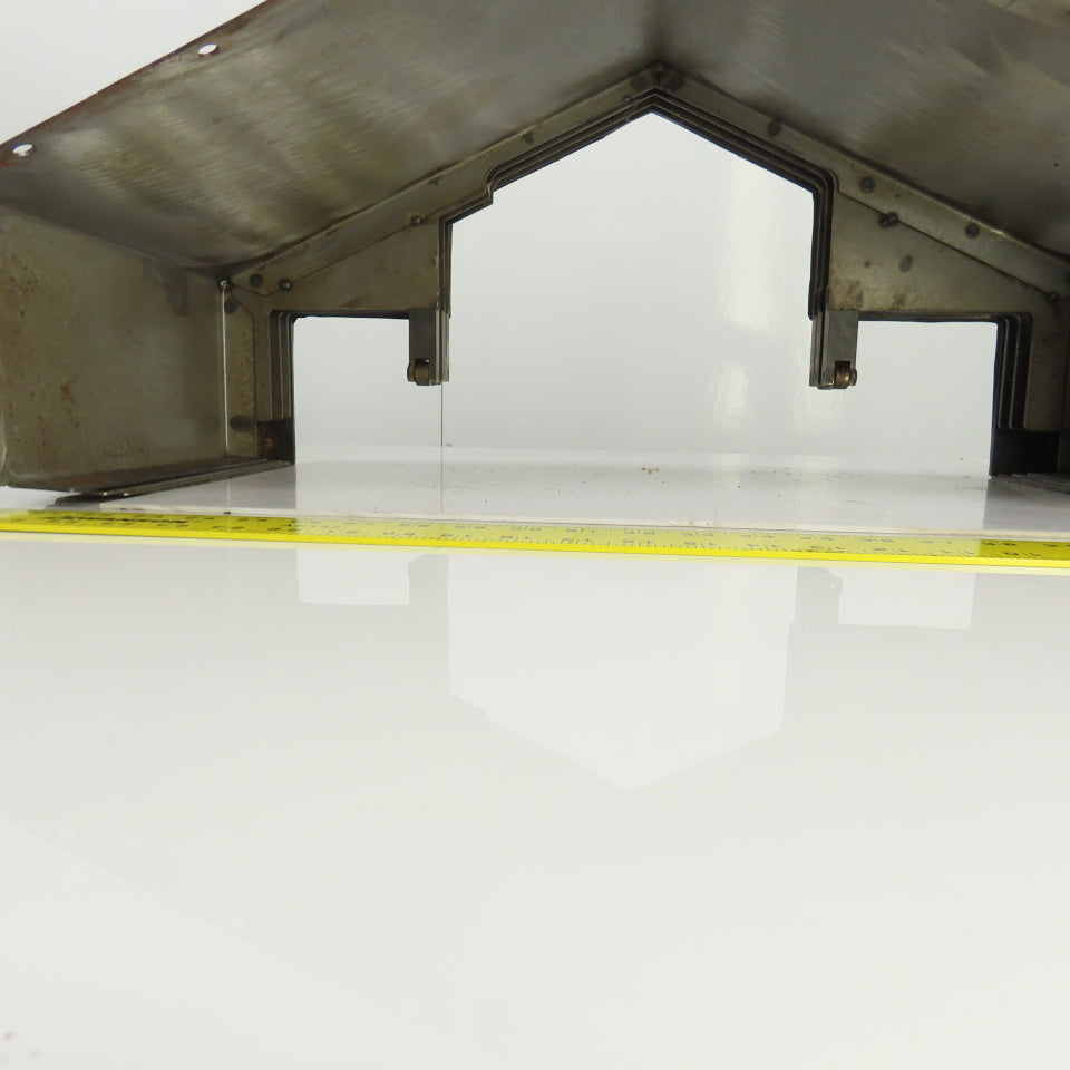 4 Section Telescopic Steel Way Cover 42" OAL x 28-1/2" W x 8" H W/3 Runs