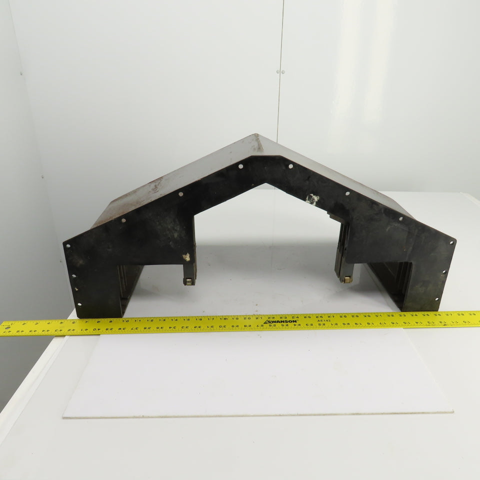 4 Section Telescopic Steel Way Cover 42" OAL x 28-1/2" W x 8" H W/3 Runs