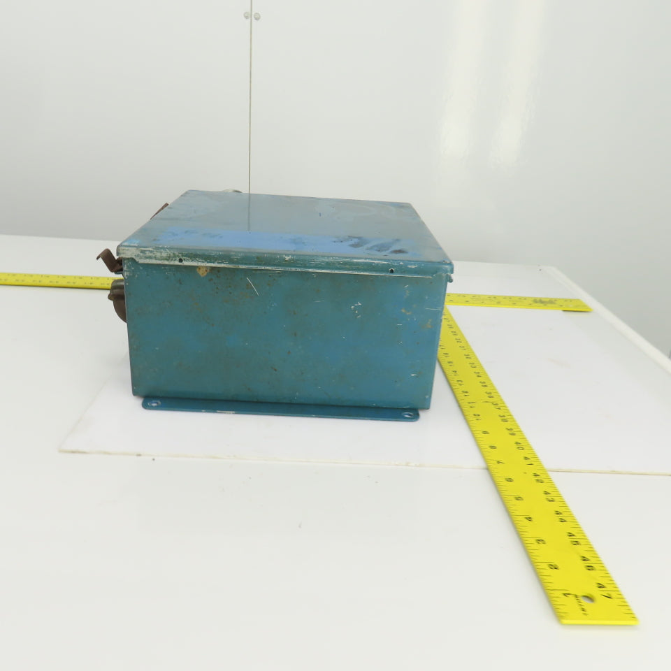 Hoffman A-1212CH 12" x 12" x 6" Wall Mount Electrical Enclosure W/Backplate