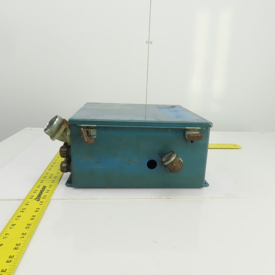 Hoffman A-1212CH 12" x 12" x 6" Wall Mount Electrical Enclosure W/Backplate