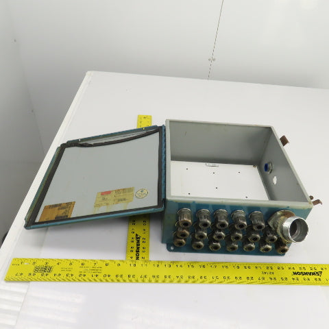 Hoffman A-1212CH 12" x 12" x 6" Wall Mount Electrical Enclosure W/Backplate