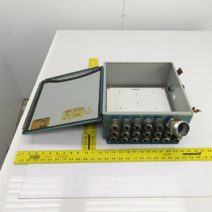 Hoffman A-1212CH 12" x 12" x 6" Wall Mount Electrical Enclosure W/Backplate