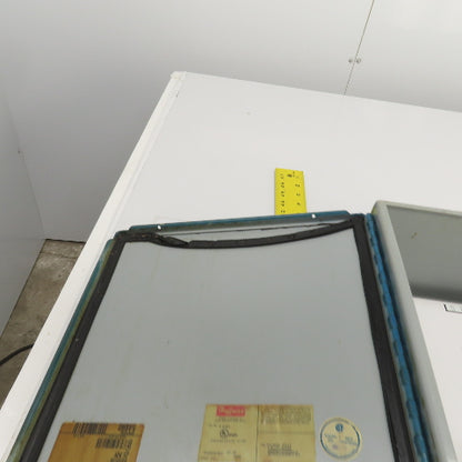 Hoffman A-1212CH 12" x 12" x 6" Wall Mount Electrical Enclosure W/Backplate