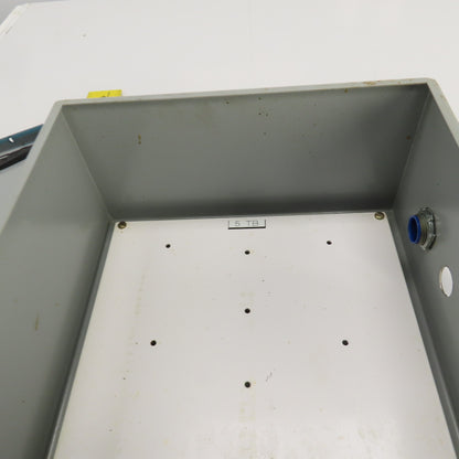Hoffman A-1212CH 12" x 12" x 6" Wall Mount Electrical Enclosure W/Backplate