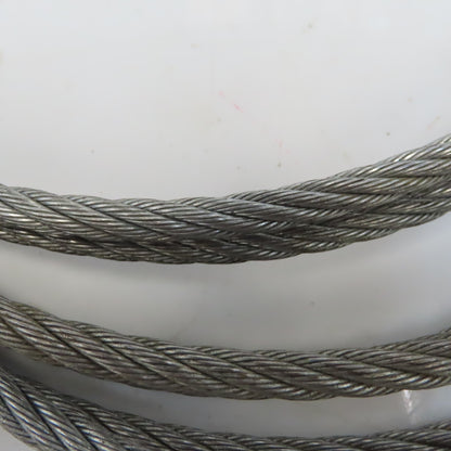 9.5mm x 5.1816m Wire Rope Steel Cable 5/9 Lot or 2