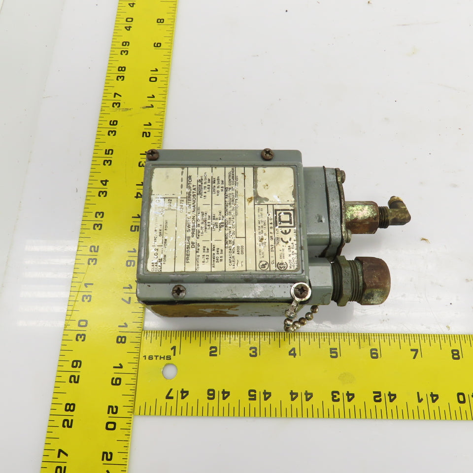 Square D Pressure Switch 1.5-75PSIG Type 4 Enc 600V
