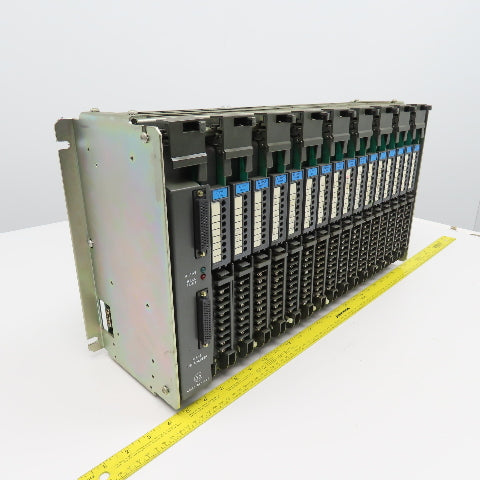 Allen Bradley 1771-IB 1771-A4B PLC/2 16 Card Slot Rack W/ DC Input Cards