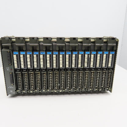 Allen Bradley 1771-IB 1771-A4B PLC/2 16 Card Slot Rack W/ DC Input Cards