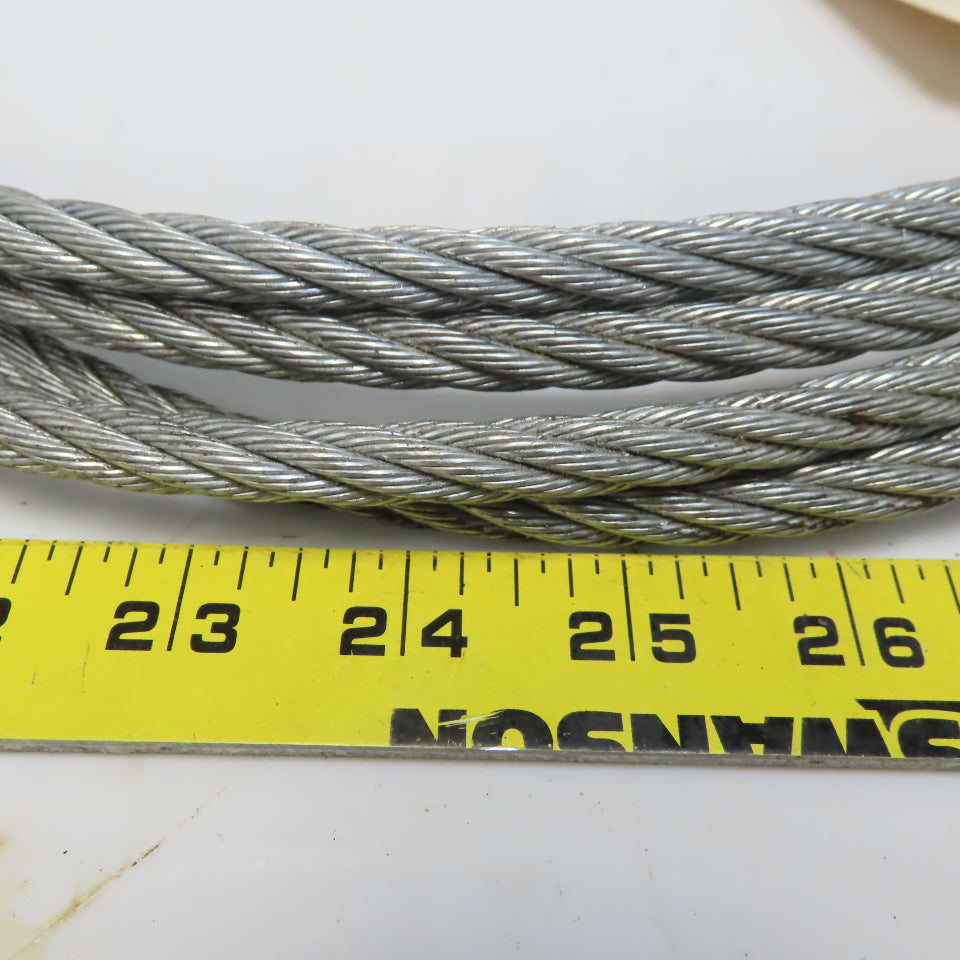 9.5mm x 6.096m (20Ft) Wire Rope Steel Cable 5/9