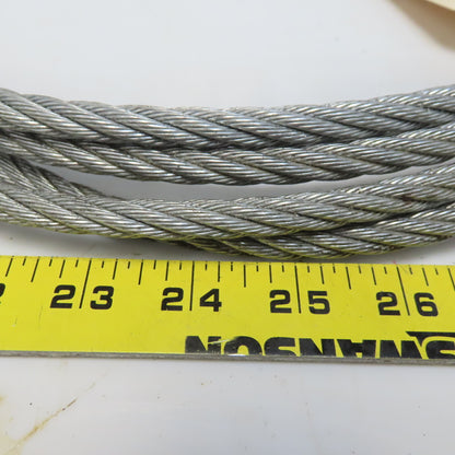 9.5mm x 6.096m (20Ft) Wire Rope Steel Cable 5/9