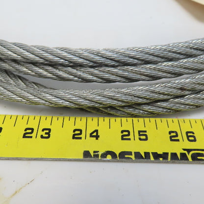 9.5mm x 6.096m (20Ft) Wire Rope Steel Cable 5/9
