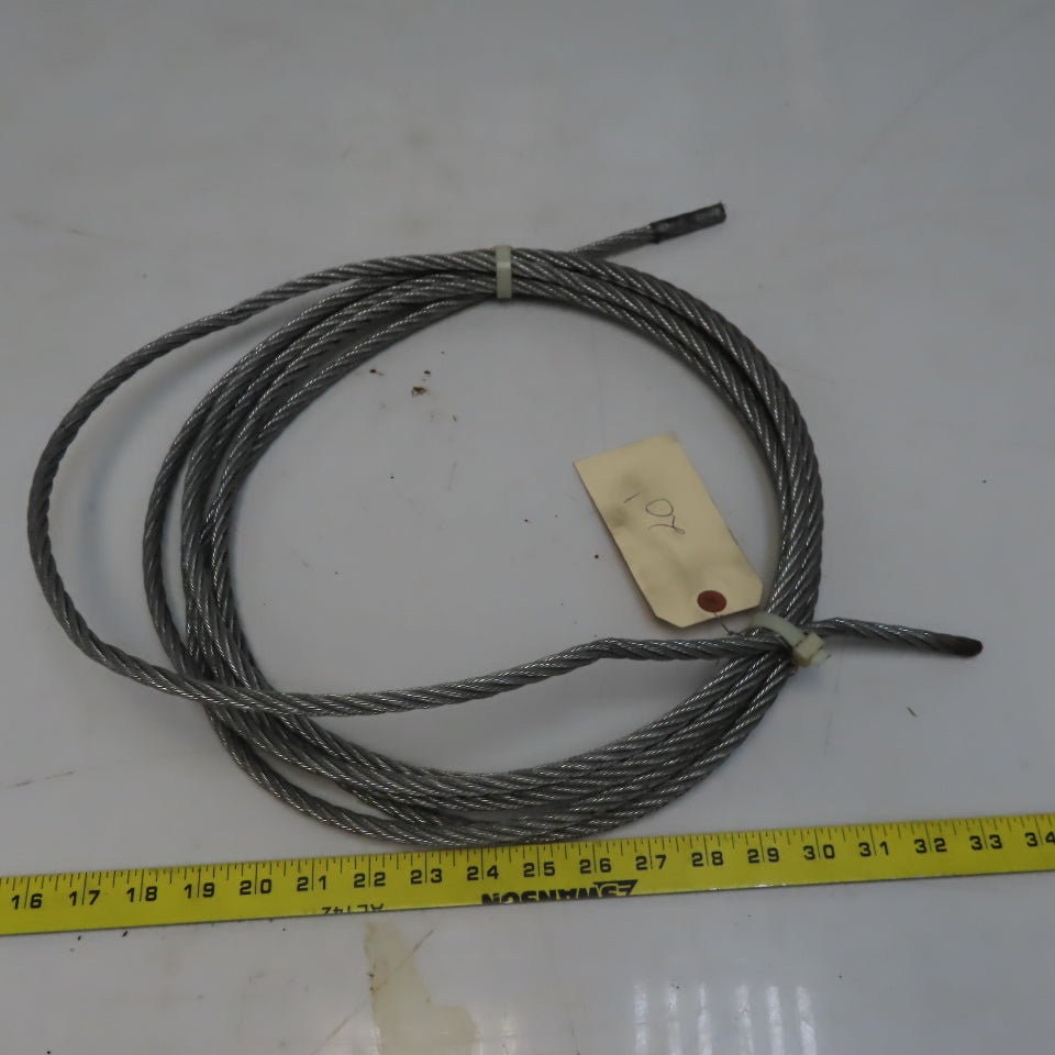 9.5mm x 6.096m (20Ft) Wire Rope Steel Cable 5/9
