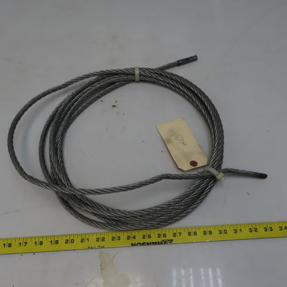9.5mm x 6.096m (20Ft) Wire Rope Steel Cable 5/9