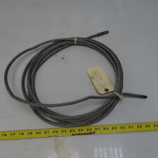 9.5mm x 6.096m (20Ft) Wire Rope Steel Cable 5/9