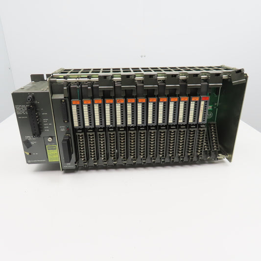 Allen Bradley 1771-P1 1771-A4B PLC/2 16 Card Slot Rack AC Output