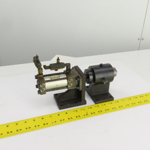 Pneumatic Cylinder Actuated Locking Pin Assembly 1" Stroke 1-3/8" Cylinder