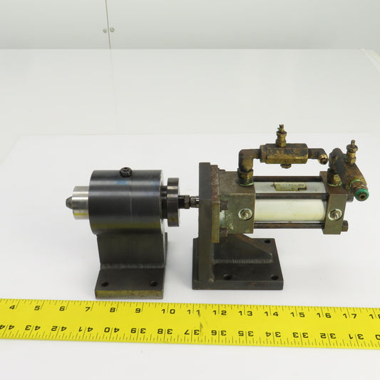 Pneumatic Cylinder Actuated Locking Pin Assembly 1" Stroke 1-3/8" Cylinder