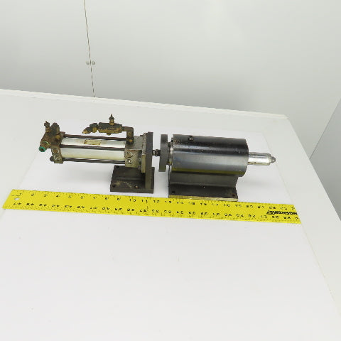 Pneumatic Cylinder Actuated Locking Pin Assembly 3" Stroke 1/2" Pin