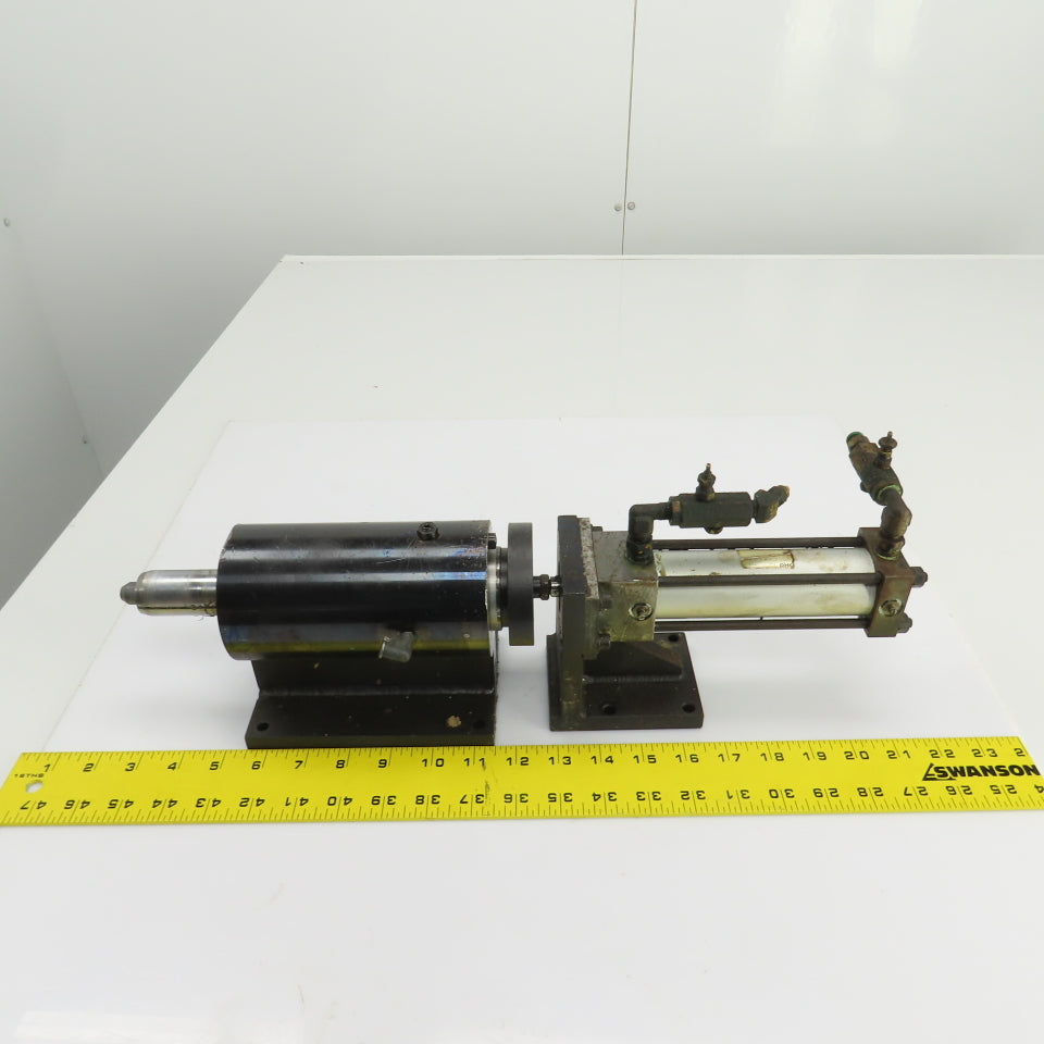 Pneumatic Cylinder Actuated Locking Pin Assembly 3" Stroke 1/2" Pin