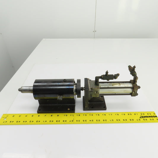 Pneumatic Cylinder Actuated Locking Pin Assembly 3" Stroke 1/2" Pin