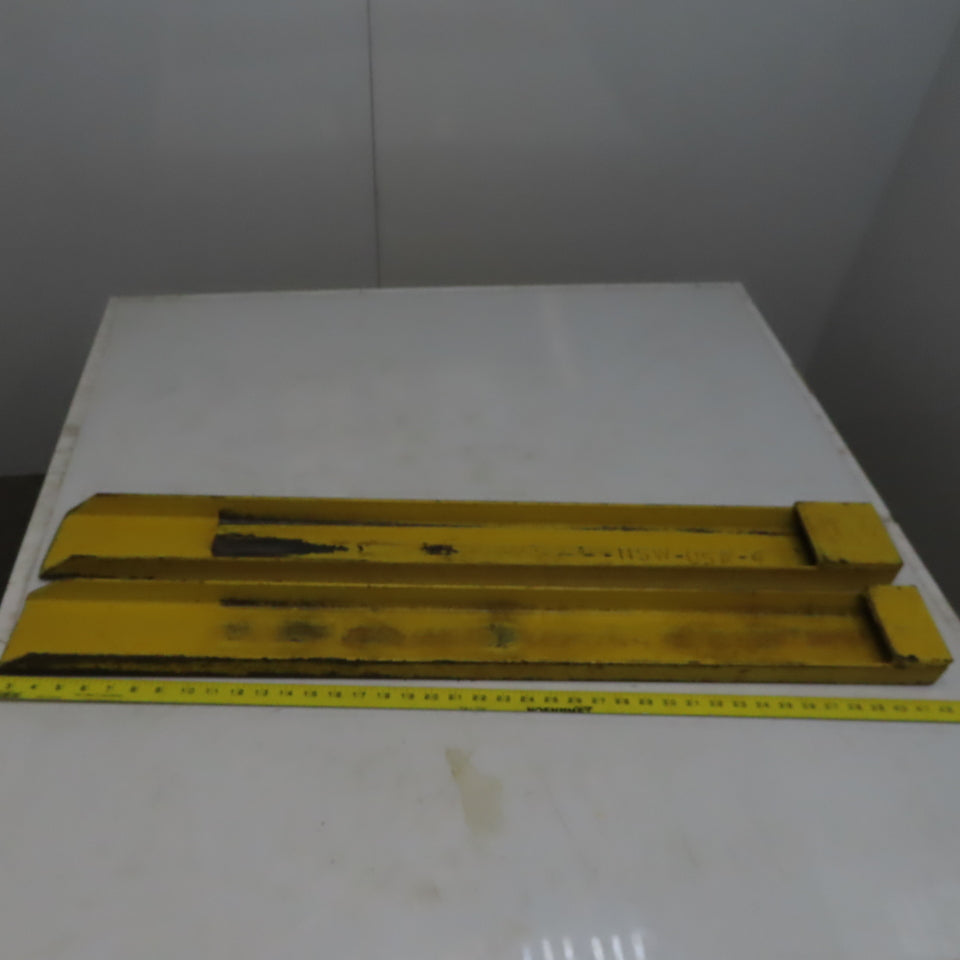 40" x 4"x 1-1/2" Tall  Stacker Walkie Fork Extensions 1 Pair Lot of 2
